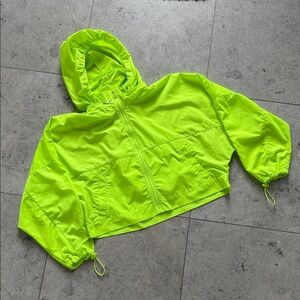 Zara Vibrant Lime Kids Raincoat